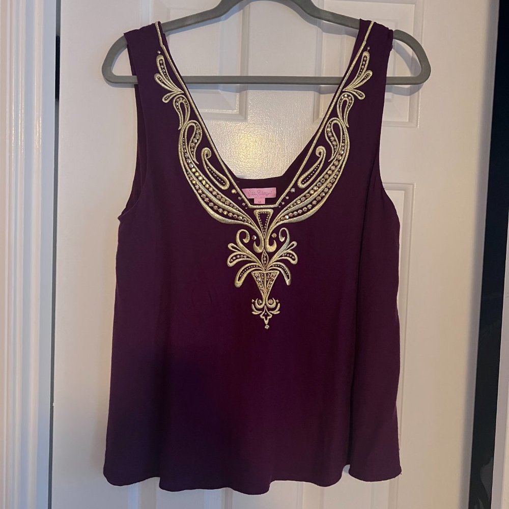 Lilly Pulitzer Owen Top, Shiraz, Medium